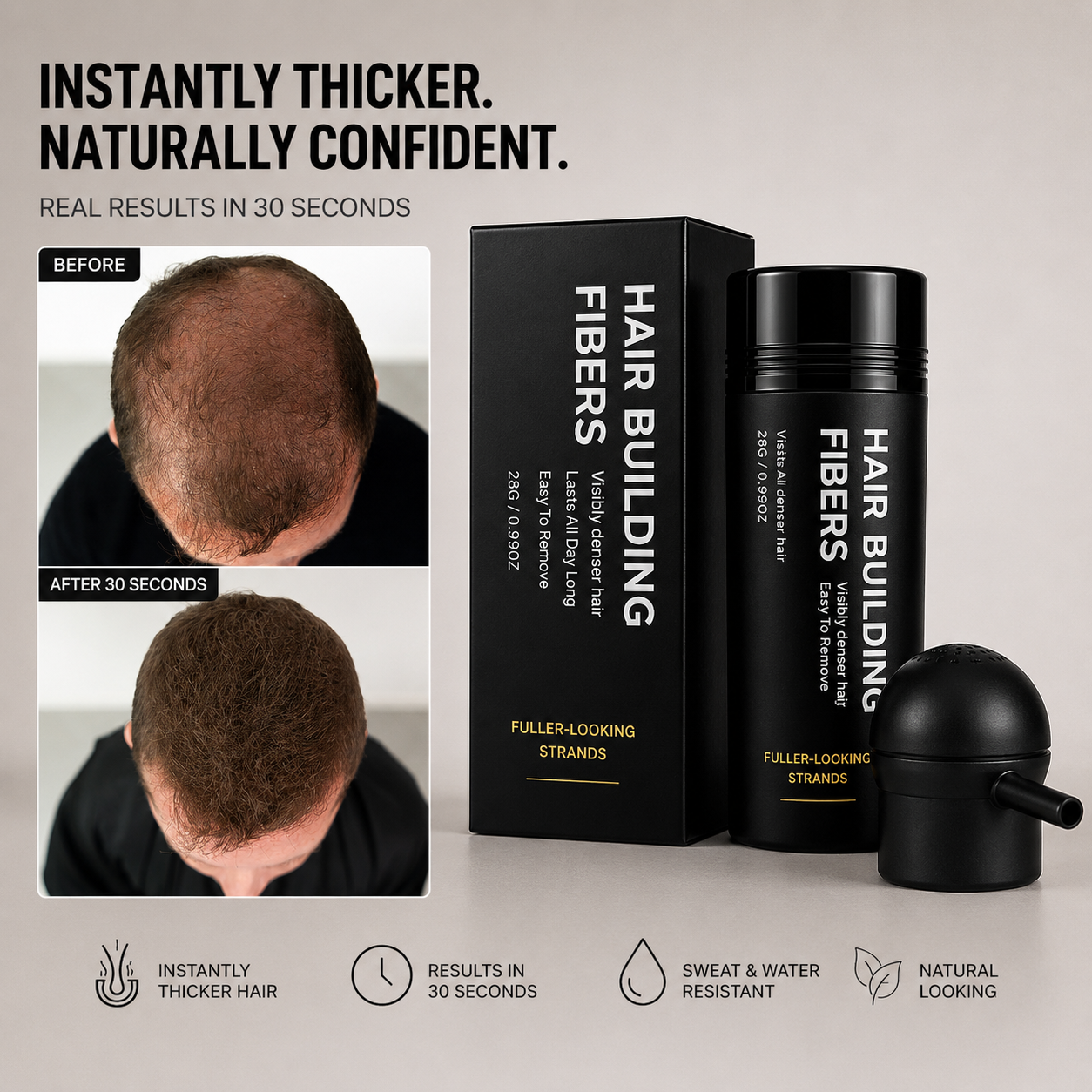 Instant Density Hair Fibers